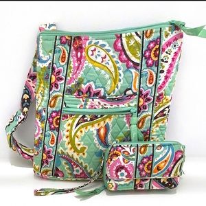 Vera Bradley Bag and Wristlet set
